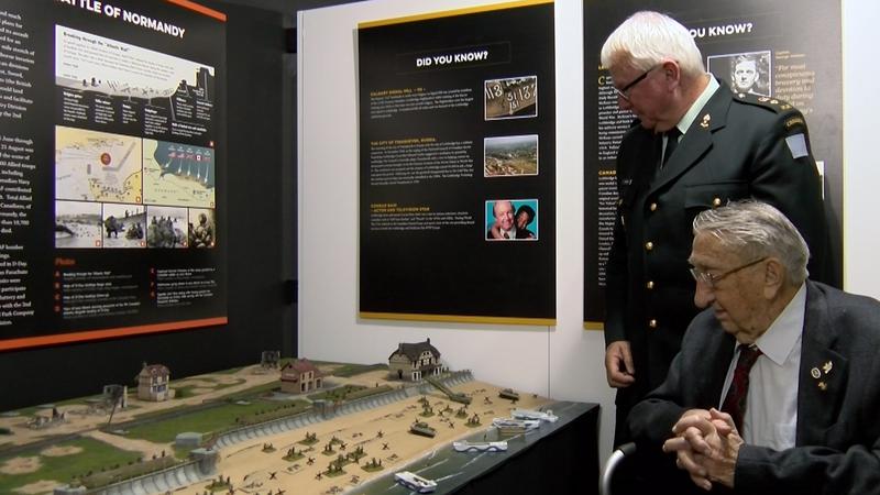 D-DAY/BATTLE OF NORMANDY TEMPORARY DISPLAY UNVEILING
